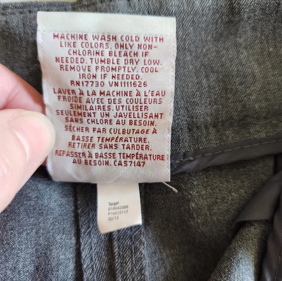 Merona Heather Gray Stretch Dress Pants - Picture 6 of 7